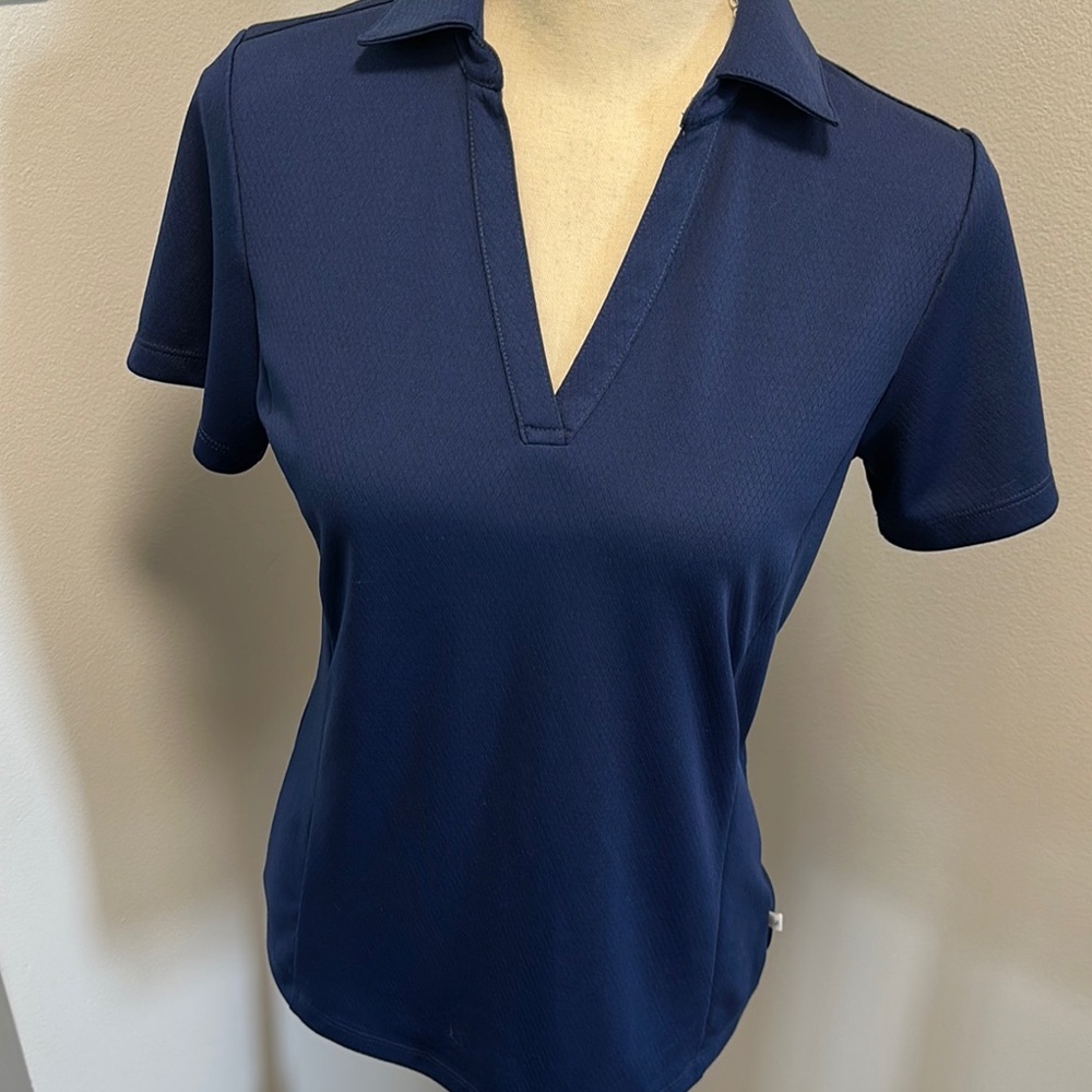 Navy Blue Women's Polo Shirt, Lady Hagen